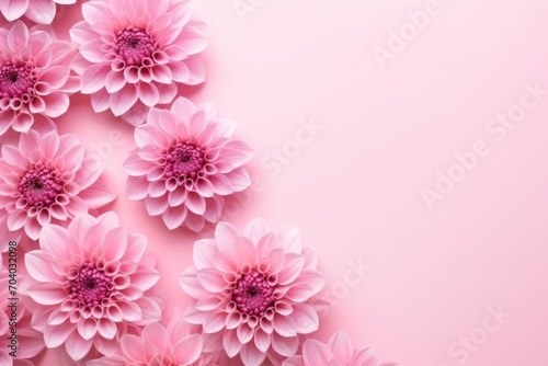  a bunch of pink flowers on a pink background with a place for a text or an image of a bunch of pink flowers on a pink background with a place for text.