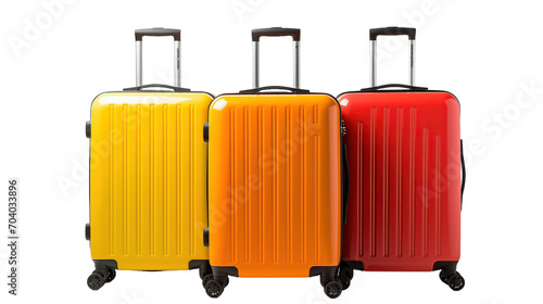 suitcase bag isolated on transparent background