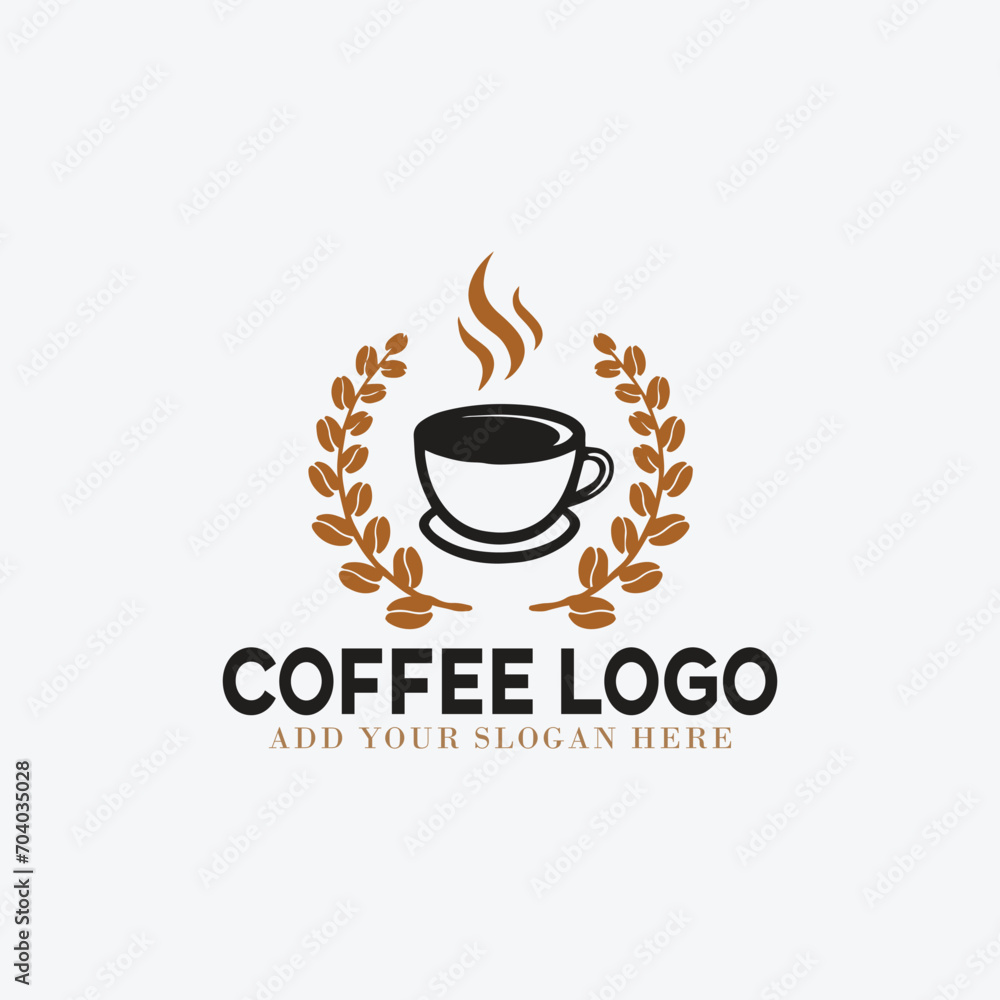 coffee shop logo design vector coffee shop logo design vector