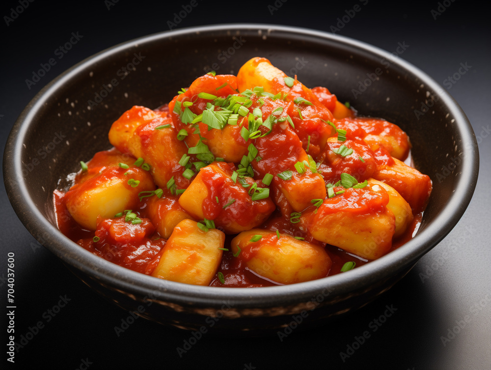 Patatas bravas con salsa picante de tomate Patatas bravas con salsa picante de tomate