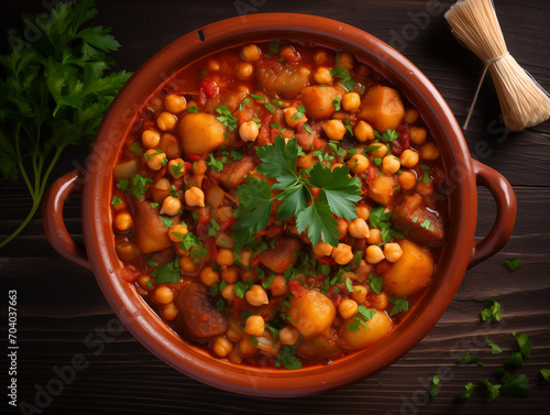 Cocido Madrileño, estofado de garbanzos