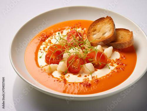 Salmorejo, sopa espesa de tomate y pan
