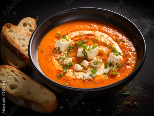 Salmorejo, sopa espesa de tomate y pan