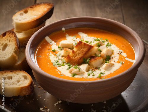 Salmorejo, sopa espesa de tomate y pan