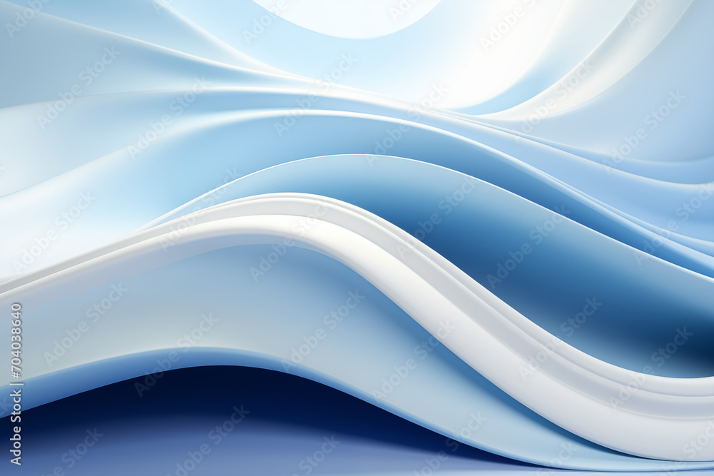 Beautiful futuristic Geometric background for your presentation. Textured intricate 3D wall in light blue and white tones. AI generated. Beautiful futuristic Geometric background for your presentation. Textured intricate 3D wall in light blue and white tones. AI generated.