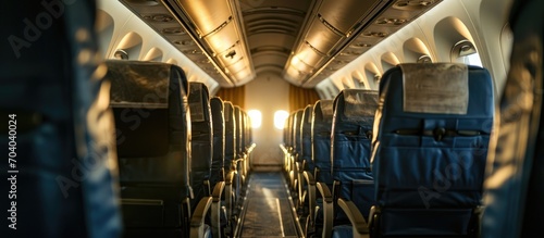 Back of the plane's cabin