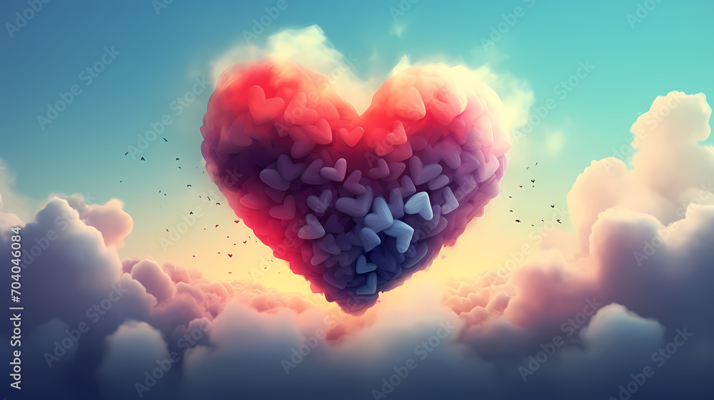 Valentine's Day hearts, Valentine's Day background, wedding background, blank copy space Valentine's Day hearts, Valentine's Day background, wedding background, blank copy space