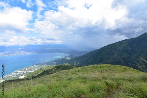 View from the top of salena hill. Paragliding area, Palu city, Central Sulawesi, Indonesia © Iwan Rusly