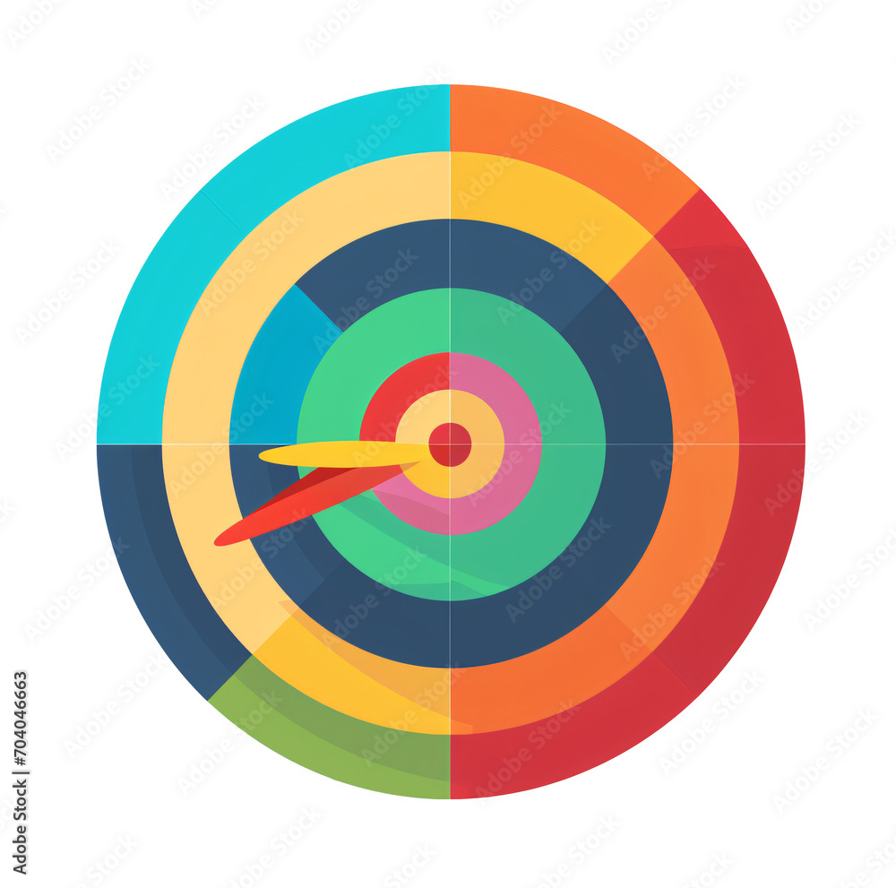 Dart board isolated on the transparent background PNG. Dart board isolated on the transparent background PNG.