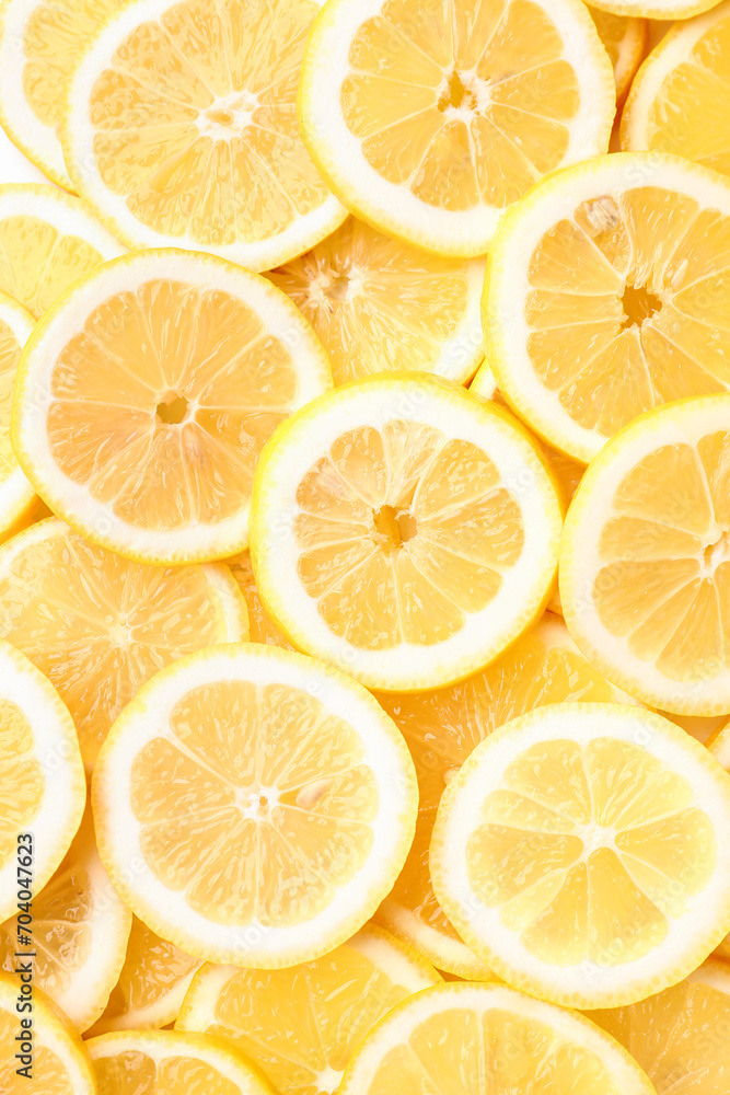 Texture of sliced lemons as background Texture of sliced lemons as background