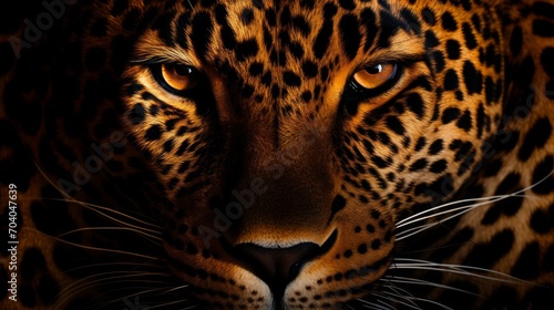 Leopard face, pattern, 16:9 © Christian