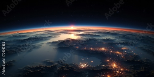 Earth seen from space.