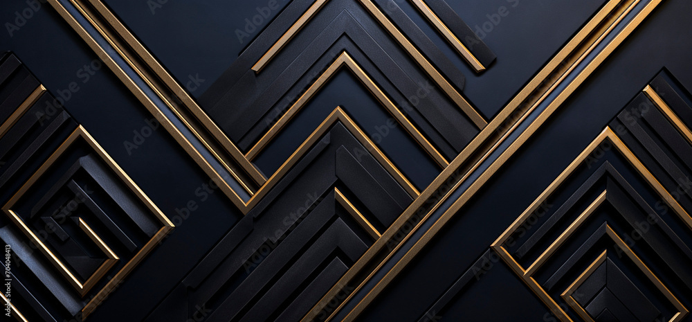 Black and Gold Geometric Design
Black and Gold Geometric Design