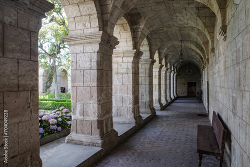 Arequipa  Peru - 4 Dec  2023  The cloisters of the Monasterio de Santa Teresa