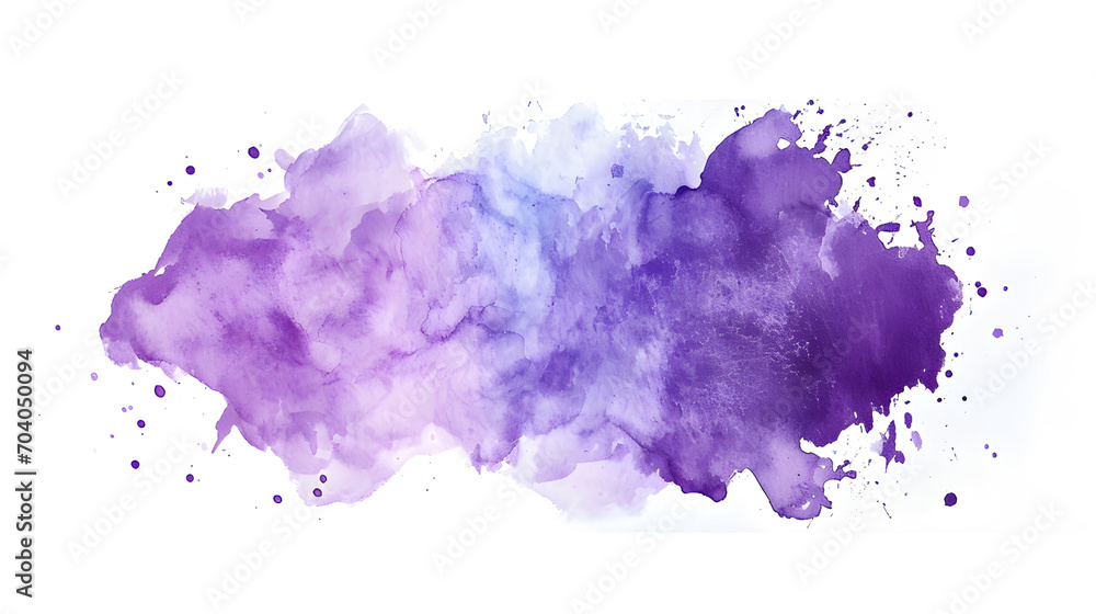 Vibrant swirls of purple and blue blend together in a mesmerizing watercolor, capturing the essence of colorfulness in art