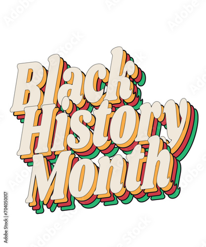 Black History Month Vintage Lettering t-shirt