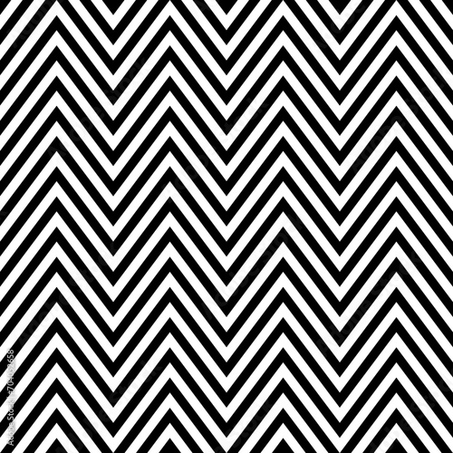 Zigzag lines. Jagged stripes. Seamless surface pattern design with sharp waves ornament. Repeated chevrons wallpaper. Digital paper for page fills, web designing, textile print. Vector illustration.