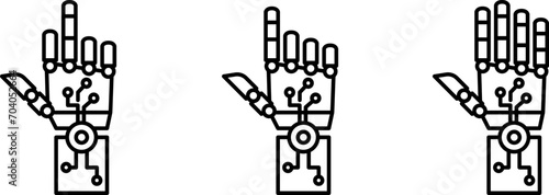 Robot hands icon ,  vector illustration