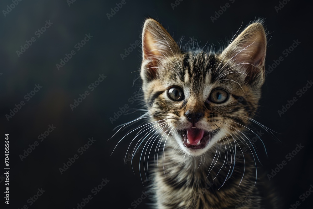 potrait of cat playfull with blurred background potrait of cat playfull with blurred background