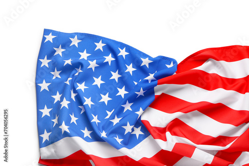 Flag of USA on white background