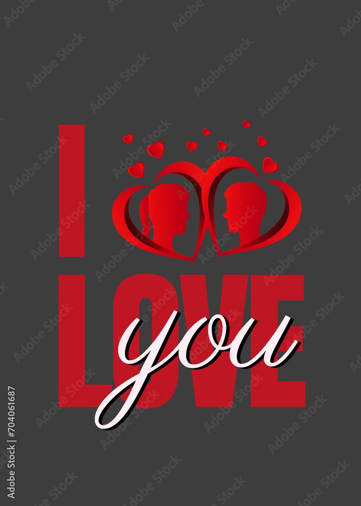 Valentine's Day card. The inscription Valentine's Day card. The inscription