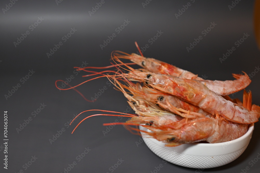 large frozen shrimp langoustines close-up, langoustines close-up, healthy eating concept large frozen shrimp langoustines close-up, langoustines close-up, healthy eating concept