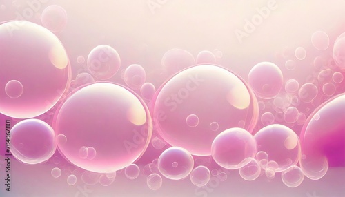 beautiful pink soap bubbles background