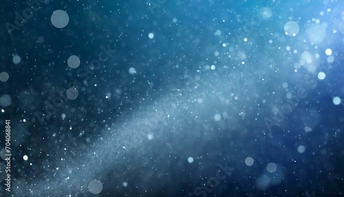 slow elegant particle flow gentle stream of blue dust magical snowfall creative soft bokeh abstract ultra wide background 3d rendering