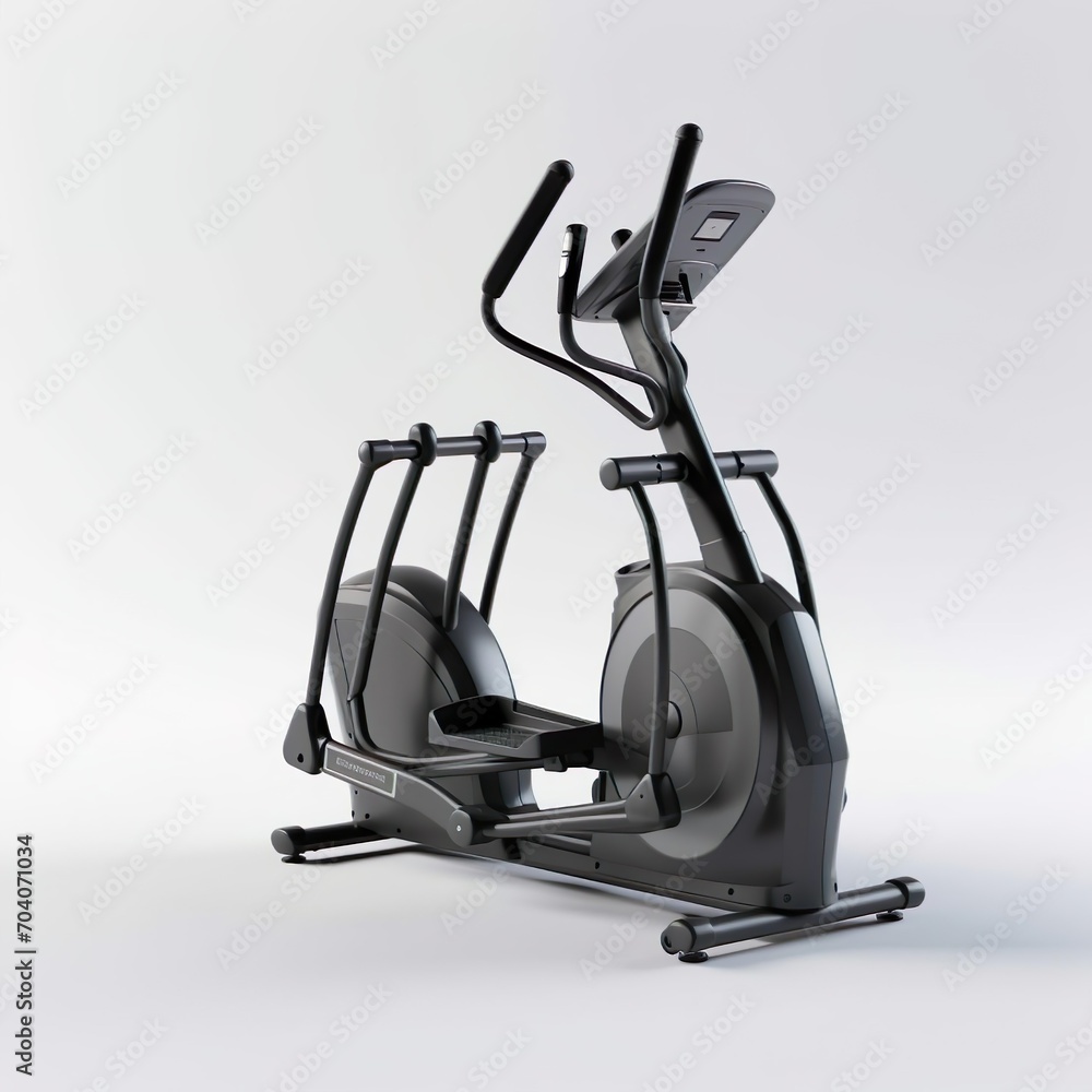 Gym Elliptical Trainer cardio cross training machine on a white background. Gym Elliptical Trainer cardio cross training machine on a white background.