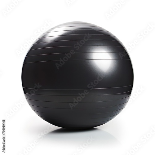 Gym Black Stability Ball on a white background.