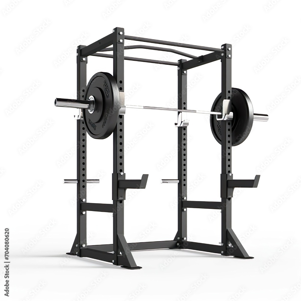 Gym exercise equipment squat smith machine on white background. Gym exercise equipment squat smith machine on white background.