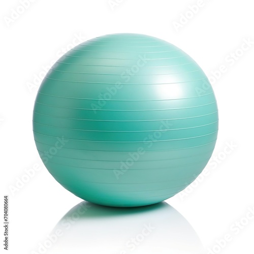 Gym Fitness stability ball on a white background.