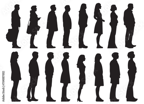 silhouettes of people