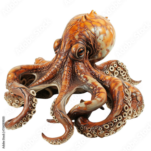 Octopus Sculpture on White Table