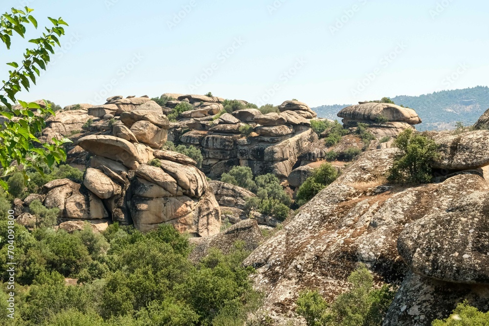 Gokbel valley, Cine, Yatagan, Legend of Marsyas, Turkey's oldest rocks, Mushroom rock (corestone), oldest 1 billion, youngest 15 million years old, Mugla