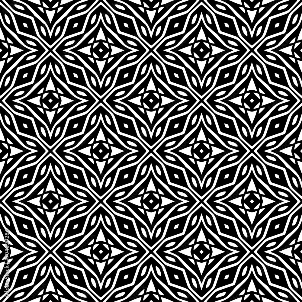 Monochrome pattern, Abstract texture for fabric print, card, table cloth, furniture, banner, cover, invitation, decoration, wrapping.seamless repeating pattern.Black and white color. Monochrome pattern, Abstract texture for fabric print, card, table cloth, furniture, banner, cover, invitation, decoration, wrapping.seamless repeating pattern.Black and white color.