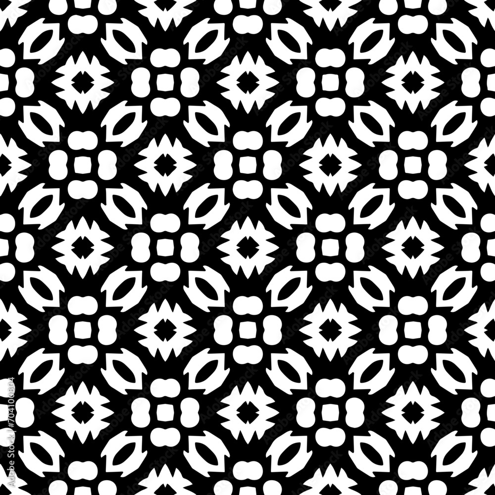 Monochrome pattern, Abstract texture for fabric print, card, table cloth, furniture, banner, cover, invitation, decoration, wrapping.seamless repeating pattern.Black and white color. Monochrome pattern, Abstract texture for fabric print, card, table cloth, furniture, banner, cover, invitation, decoration, wrapping.seamless repeating pattern.Black and white color.