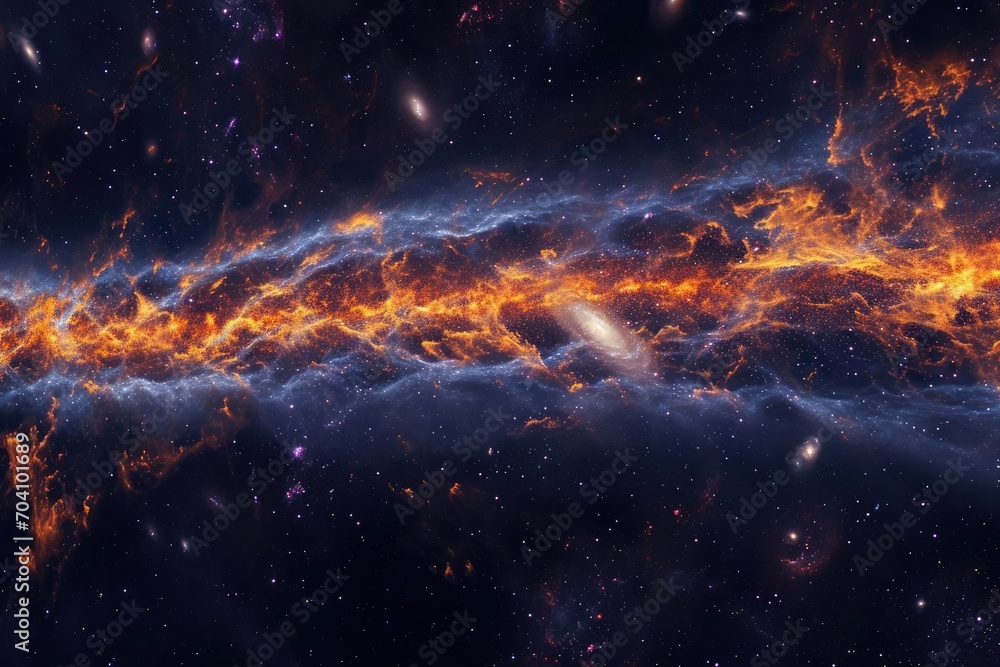 A stunning view of a cosmic filament A large-scale structure of galaxies and dark matter
