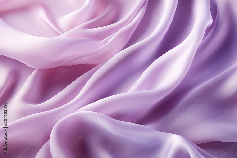 Fototapeta premium Purple silk fabric with waves