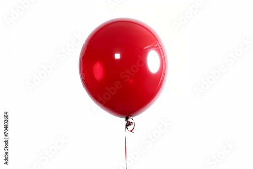 red balloon isolated on white background