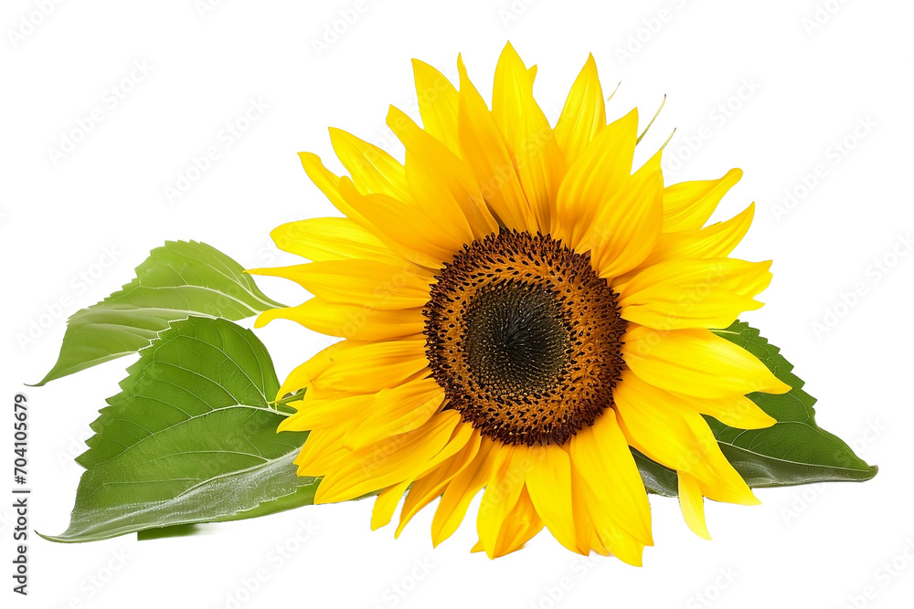 Obraz premium sunflower isolated on white background