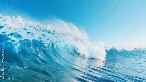 Beautiful close-up of clear ocean waves. suitable for use in product advertisements