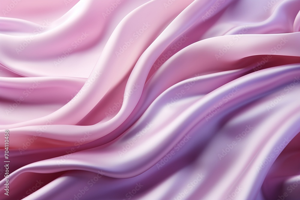 Pink silk fabric with gentle waves Pink silk fabric with gentle waves