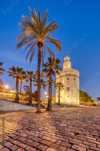 The Torre del Oro (The Gold Tower), Seville, Spain.