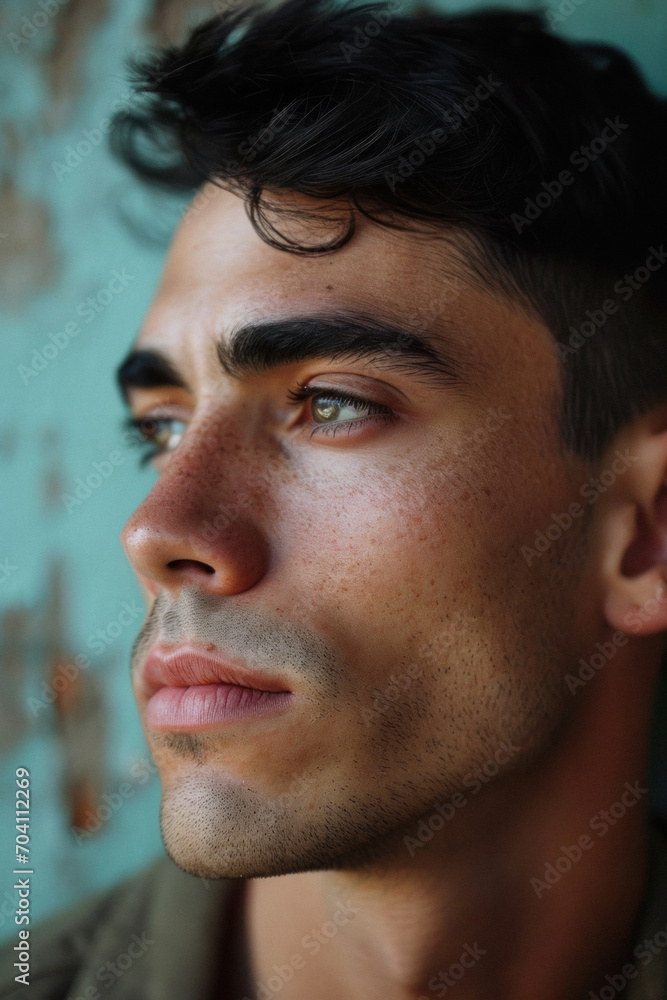Obraz premium Portrait of a young man, serious personality