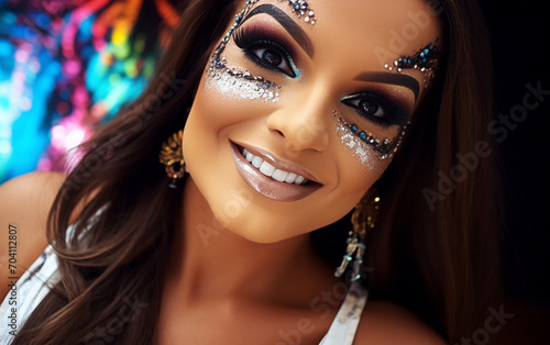 Carnaval chamativo beleza brasileira