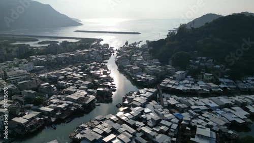 Tai O is a fishing town on the western side of Lantau Island in Hong Kong photo