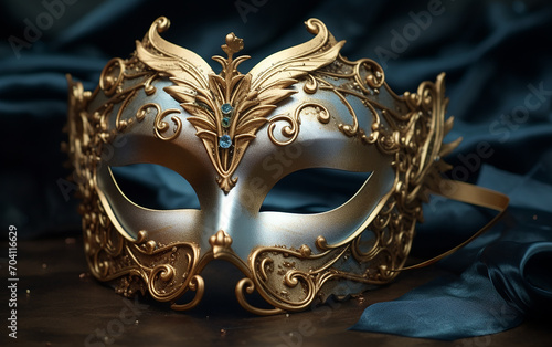 Máscara colombina cintilante para cobertura facial no carnaval ou baile de máscaras © Alexandre