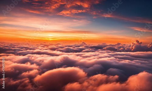 sunset in the clouds