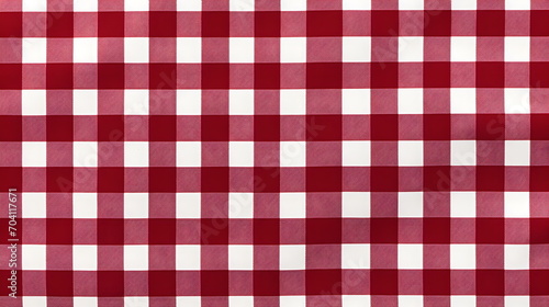 red and white checkered tablecloth